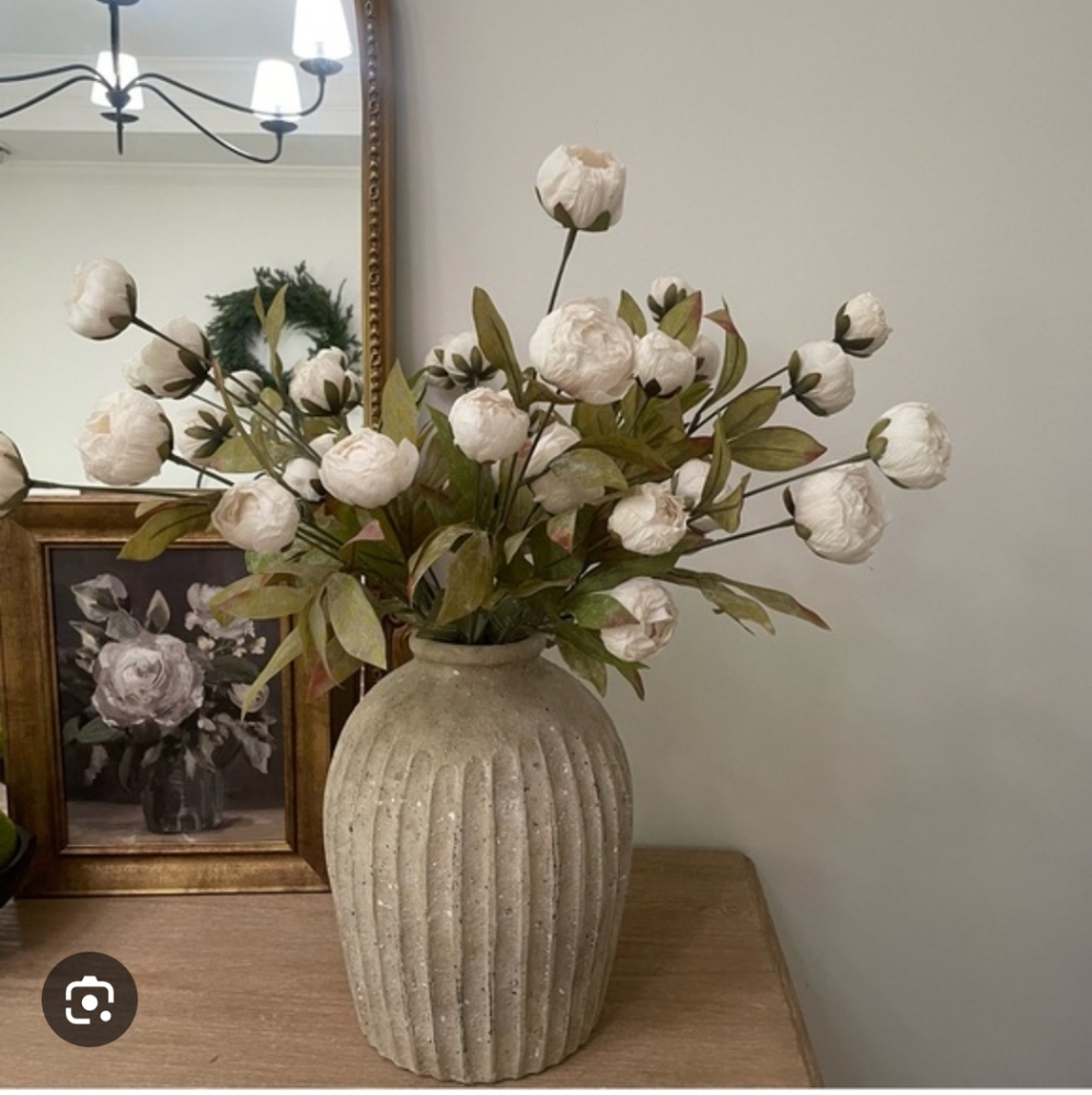 8 Pack: Cream Peony Stem by Ashland
